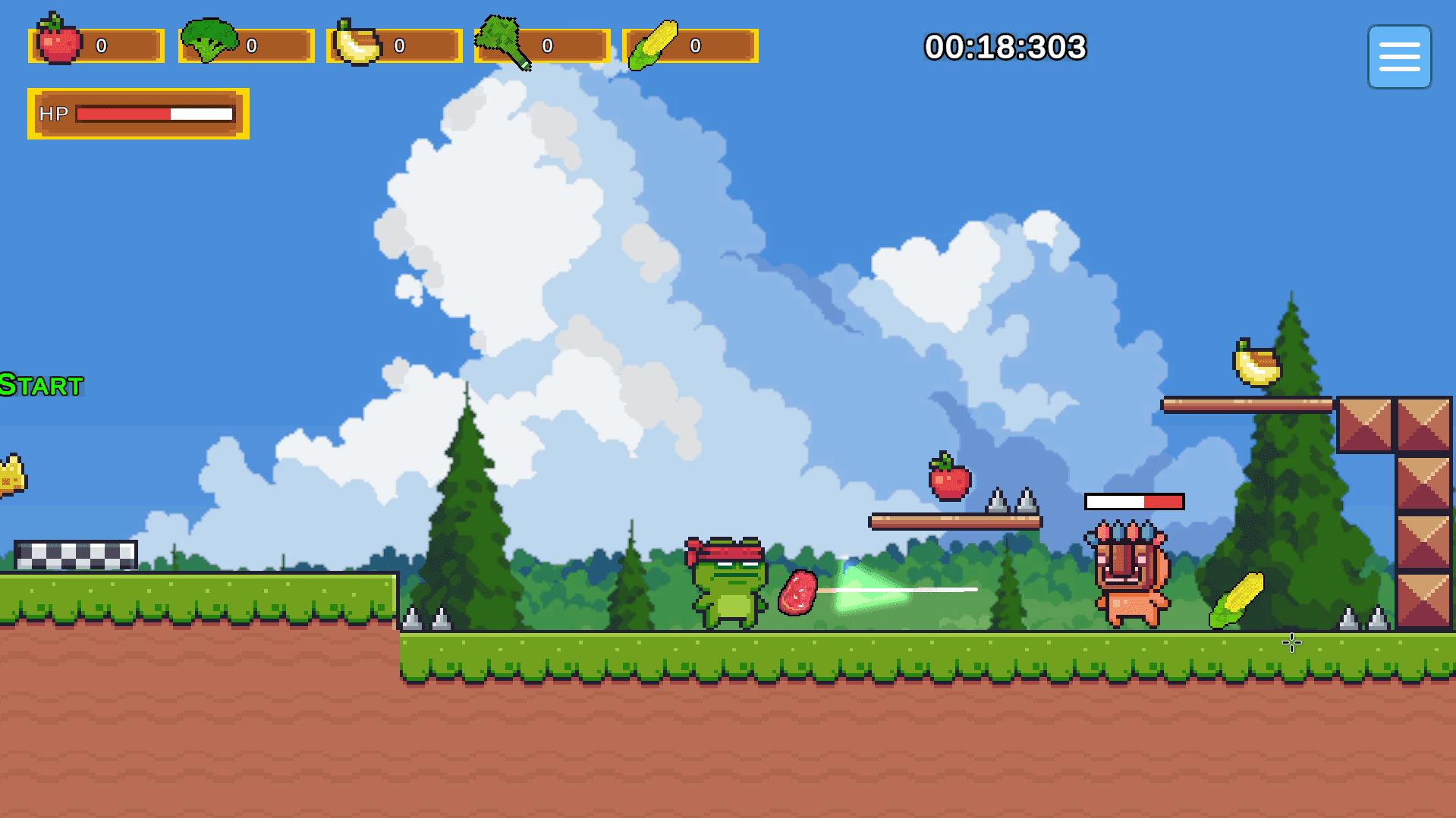 Screenshot of Game Vegetarian