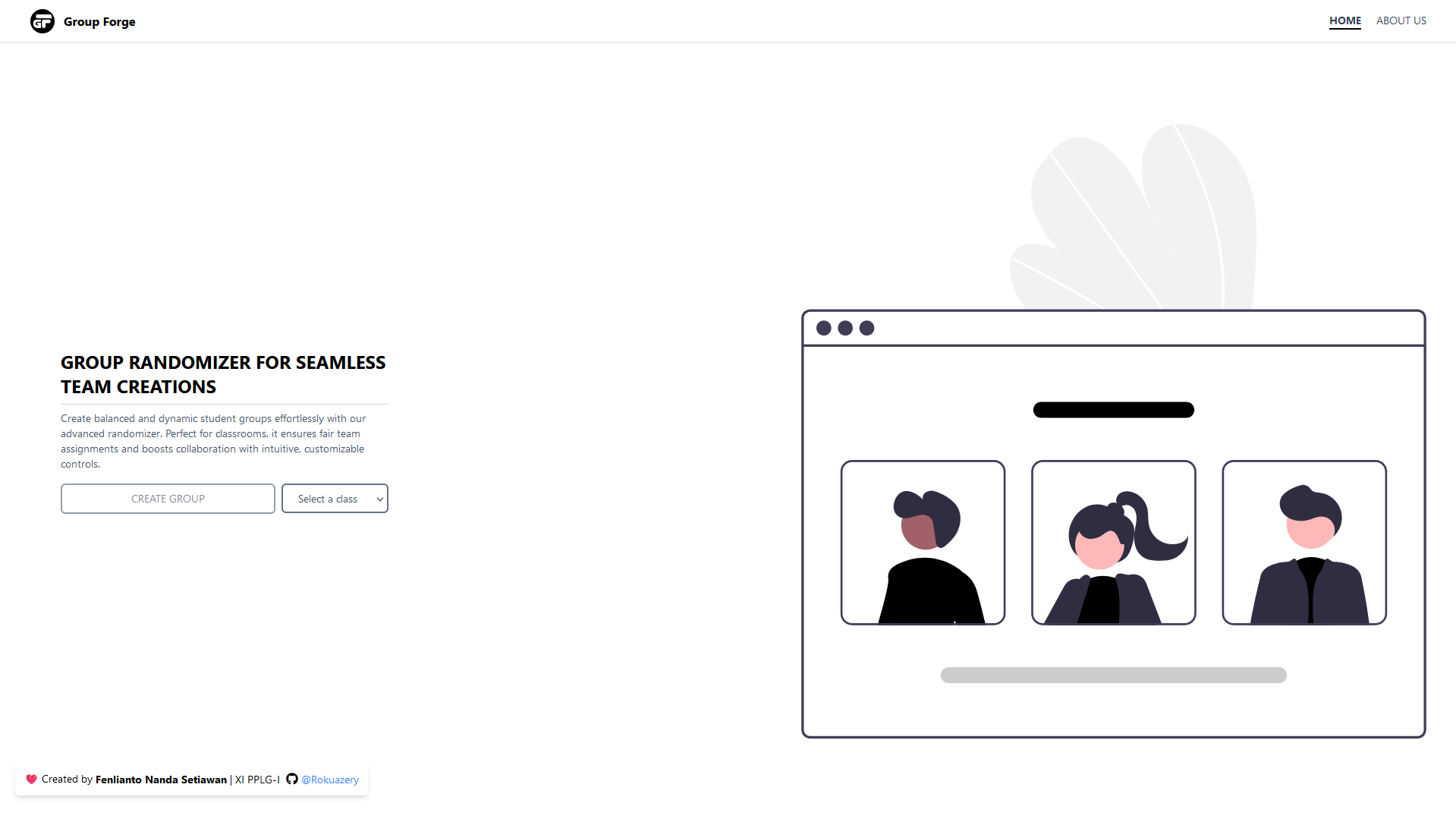 Screenshot of Group Forge
